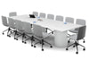 Baobab Circular Base Boardroom Rectangle Table [3600L x 1200W] - Thumbnail 1 