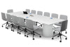 Baobab Circular Base Boardroom Rectangle Table [3600L x 1200W] - Thumbnail 1 