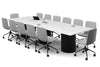 Baobab Circular Base Boardroom Rectangle Table [3600L x 1200W] - Thumbnail 8 