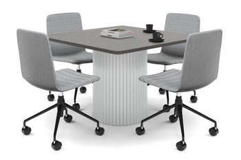  - Baobab Circular Base Boardroom Rectangle Table - Rounded Corners  [1100L x 1100W with Rounded Corners] - 1