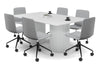 Baobab Circular Base Boardroom Rectangle Table - Rounded Corners  [1800L x 1100W with Rounded Corners] - Thumbnail 1 