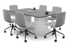 Baobab Circular Base Boardroom Rectangle Table - Rounded Corners  [1800L x 1100W with Rounded Corners] - Thumbnail 6 