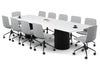 Baobab Circular Base Boardroom Rectangle Table - Rounded Corners  [3200L x 1100W with Rounded Corners] - Thumbnail 7 