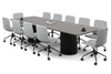 Baobab Circular Base Boardroom Rectangle Table - Rounded Corners  [3200L x 1100W with Rounded Corners] - Thumbnail 8 