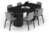 Baobab Circular Base Boardroom Table - Large Rounded Corners [1800L x 1000W with Large Rounded Corners] - Thumbnail 8 