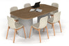 Baobab Circular Base Boardroom Table - Large Rounded Corners [1800L x 1000W with Large Rounded Corners] - Thumbnail 4 