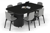 Baobab Circular Base Boardroom Table - Large Rounded Corners [1800L x 1200W with Large Rounded Corners] - Thumbnail 8 