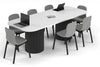 Baobab Circular Base Boardroom Table - Large Rounded Corners [2400L x 1000W with Large Rounded Corners] - Thumbnail 5 