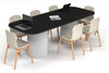 Baobab Circular Base Boardroom Table - Large Rounded Corners [2400L x 1000W with Large Rounded Corners] - Thumbnail 7 