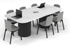 Baobab Circular Base Boardroom Table - Large Rounded Corners [2400L x 1200W with Large Rounded Corners] - Thumbnail 5 