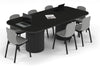 Baobab Circular Base Boardroom Table - Large Rounded Corners [2400L x 1200W with Large Rounded Corners] - Thumbnail 8 