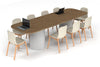 Baobab Circular Base Boardroom Table - Large Rounded Corners [3000L x 1000W with Large Rounded Corners] - Thumbnail 4 