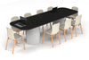 Baobab Circular Base Boardroom Table - Large Rounded Corners [3000L x 1000W with Large Rounded Corners] - Thumbnail 7 