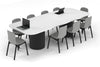 Baobab Circular Base Boardroom Table - Large Rounded Corners [3000L x 1200W with Large Rounded Corners] - Thumbnail 5 