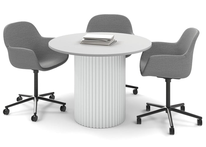 Baobab Circular Base Cafe Table [700 mm] Jasonl 400mm white base white 