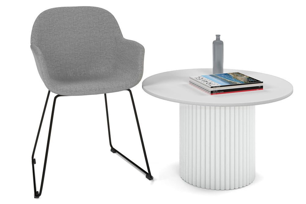 Baobab Circular Base Coffee Round Table [800mm]-white leg white 