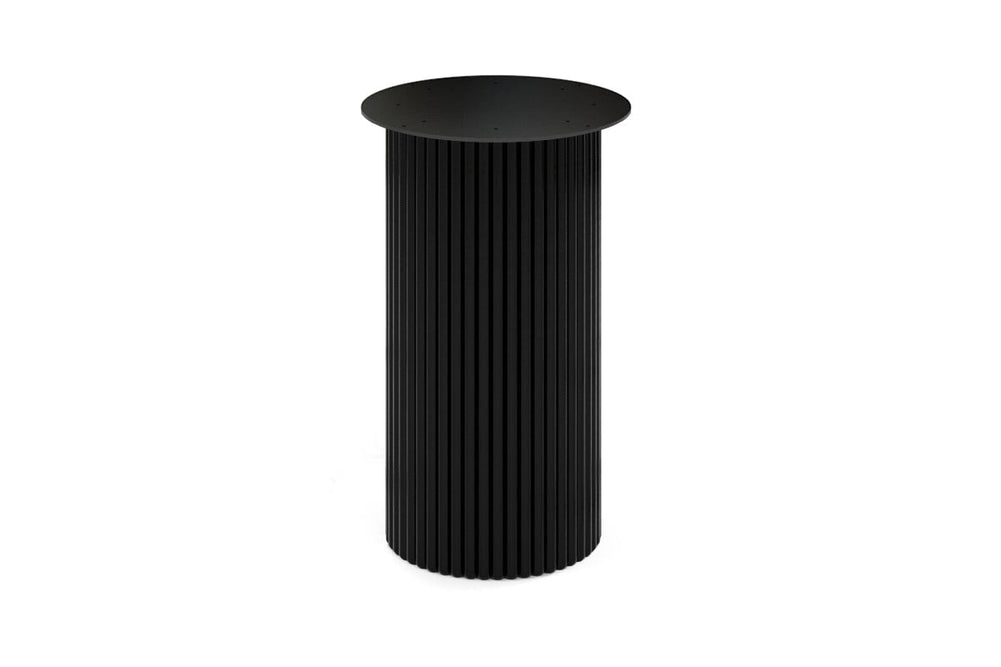 Baobab Circular Base Counter Cafe Table [600mm]-400mm black base none 