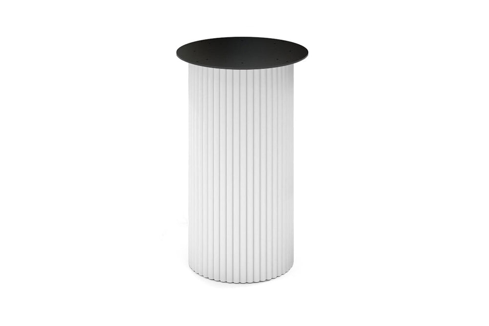 Baobab Circular Base Counter Cafe Table [600mm]-400mm white base none 