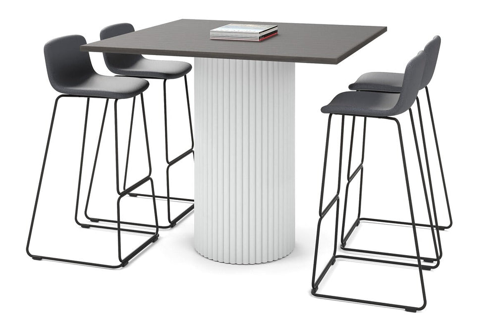 Baobab Circular Base Counter Rectangle Table [1200L x 1200W]-white leg  