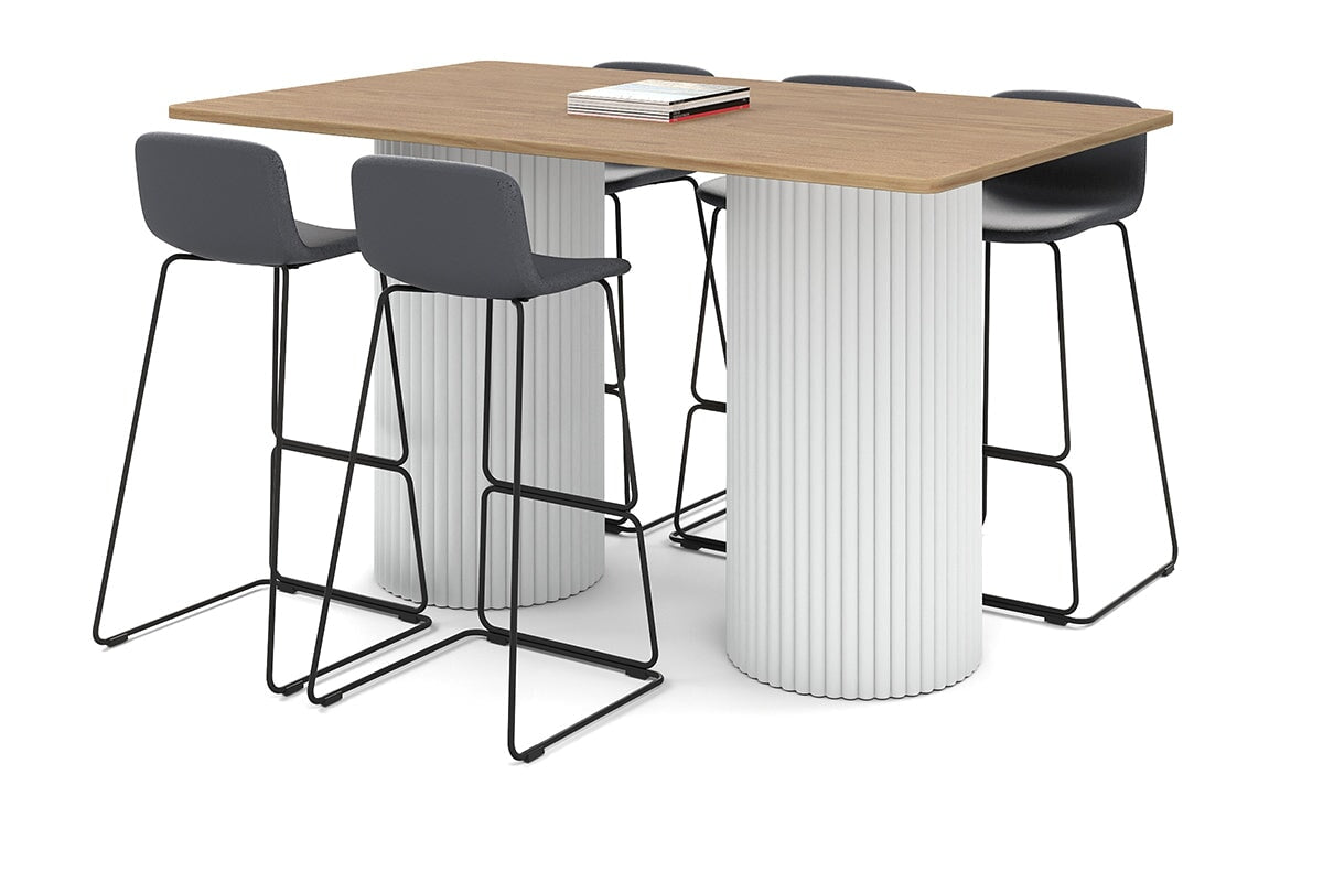 Baobab Circular Base Counter Rectangle Table - Rounded Corners [1800L x ...