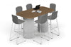 Baobab Circular Base Counter Rectangular Table - Large Rounded Corners [1800L x 1000W with Large Rounded Corners] - Thumbnail 3 
