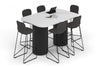 Baobab Circular Base Counter Rectangular Table - Large Rounded Corners [1800L x 1200W with Large Rounded Corners] - Thumbnail 5 