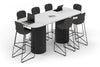Baobab Circular Base Counter Rectangular Table - Large Rounded Corners [2400L x 1000W with Large Rounded Corners] - Thumbnail 5 
