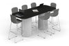 Baobab Circular Base Counter Rectangular Table - Large Rounded Corners [2400L x 1000W with Large Rounded Corners] - Thumbnail 4 