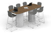 Baobab Circular Base Counter Rectangular Table - Large Rounded Corners [2400L x 1000W with Large Rounded Corners] - Thumbnail 3 
