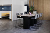 Baobab Circular Base Counter Rectangular Table - Large Rounded Corners [1800L x 1200W with Large Rounded Corners] - Thumbnail 2 