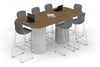 Baobab Circular Base Counter Rectangular Table - Large Rounded Corners [2400L x 1200W with Large Rounded Corners] - Thumbnail 3 