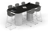 Baobab Circular Base Counter Rectangular Table - Large Rounded Corners [2400L x 1200W with Large Rounded Corners] - Thumbnail 4 
