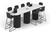 Baobab Circular Base Counter Rectangular Table - Large Rounded Corners [3000L x 1000W with Large Rounded Corners] - Thumbnail 5 