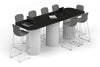 Baobab Circular Base Counter Rectangular Table - Large Rounded Corners [3000L x 1000W with Large Rounded Corners] - Thumbnail 4 