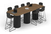 Baobab Circular Base Counter Rectangular Table - Large Rounded Corners [3000L x 1200W with Large Rounded Corners] - Thumbnail 6 