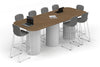 Baobab Circular Base Counter Rectangular Table - Large Rounded Corners [3000L x 1200W with Large Rounded Corners] - Thumbnail 3 