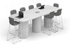 Baobab Circular Base Counter Rectangular Table - Large Rounded Corners [3000L x 1200W with Large Rounded Corners] - Thumbnail 1 