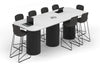 Baobab Circular Base Counter Rectangular Table - Large Rounded Corners [3000L x 1200W with Large Rounded Corners] - Thumbnail 5 