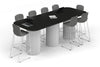 Baobab Circular Base Counter Rectangular Table - Large Rounded Corners [3000L x 1200W with Large Rounded Corners] - Thumbnail 4 