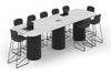 Baobab Circular Base Counter Rectangular Table - Large Rounded Corners [3600L x 1200W with Large Rounded Corners] - Thumbnail 5 