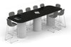 Baobab Circular Base Counter Rectangular Table - Large Rounded Corners [3600L x 1200W with Large Rounded Corners] - Thumbnail 4 
