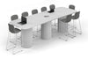 Baobab Circular Base Counter Rectangular Table - Large Rounded Corners [3600L x 1200W with Large Rounded Corners] - Thumbnail 1 
