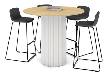 Baobab Circular Base Counter Round Table [1350mm] Jasonl 540mm white base maple 