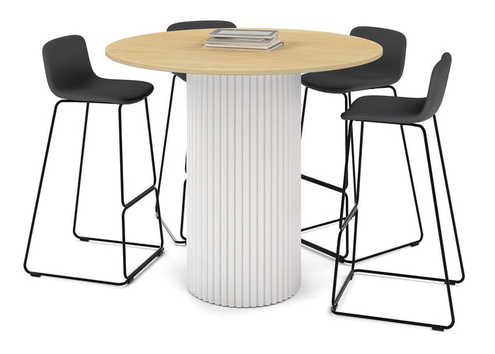 Baobab Circular Base Counter Round Table [1350mm] Jasonl 540mm white base maple 