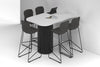 Baobab Circular Base Half Counter Rectangular Table - Large Rounded Corners [1500L x 1000W with Large Rounded Corners] - Thumbnail 5 