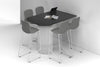 Baobab Circular Base Half Counter Rectangular Table - Large Rounded Corners [1500L x 1000W with Large Rounded Corners] - Thumbnail 4 