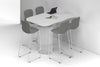 Baobab Circular Base Half Counter Rectangular Table - Large Rounded Corners [1500L x 1000W with Large Rounded Corners] - Thumbnail 1 