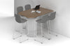 Baobab Circular Base Half Counter Rectangular Table - Large Rounded Corners [1500L x 1000W with Large Rounded Corners] - Thumbnail 3 
