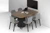 Baobab Circular Base Half Meeting Table - Large Rounded Corners [1500L x 1000W with Large Rounded Corners] - Thumbnail 6 