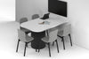 Baobab Circular Base Half Meeting Table - Large Rounded Corners [1500L x 1000W with Large Rounded Corners] - Thumbnail 5 